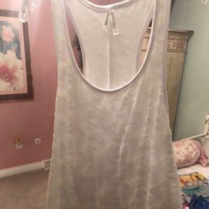 White lace tank from boutique in California